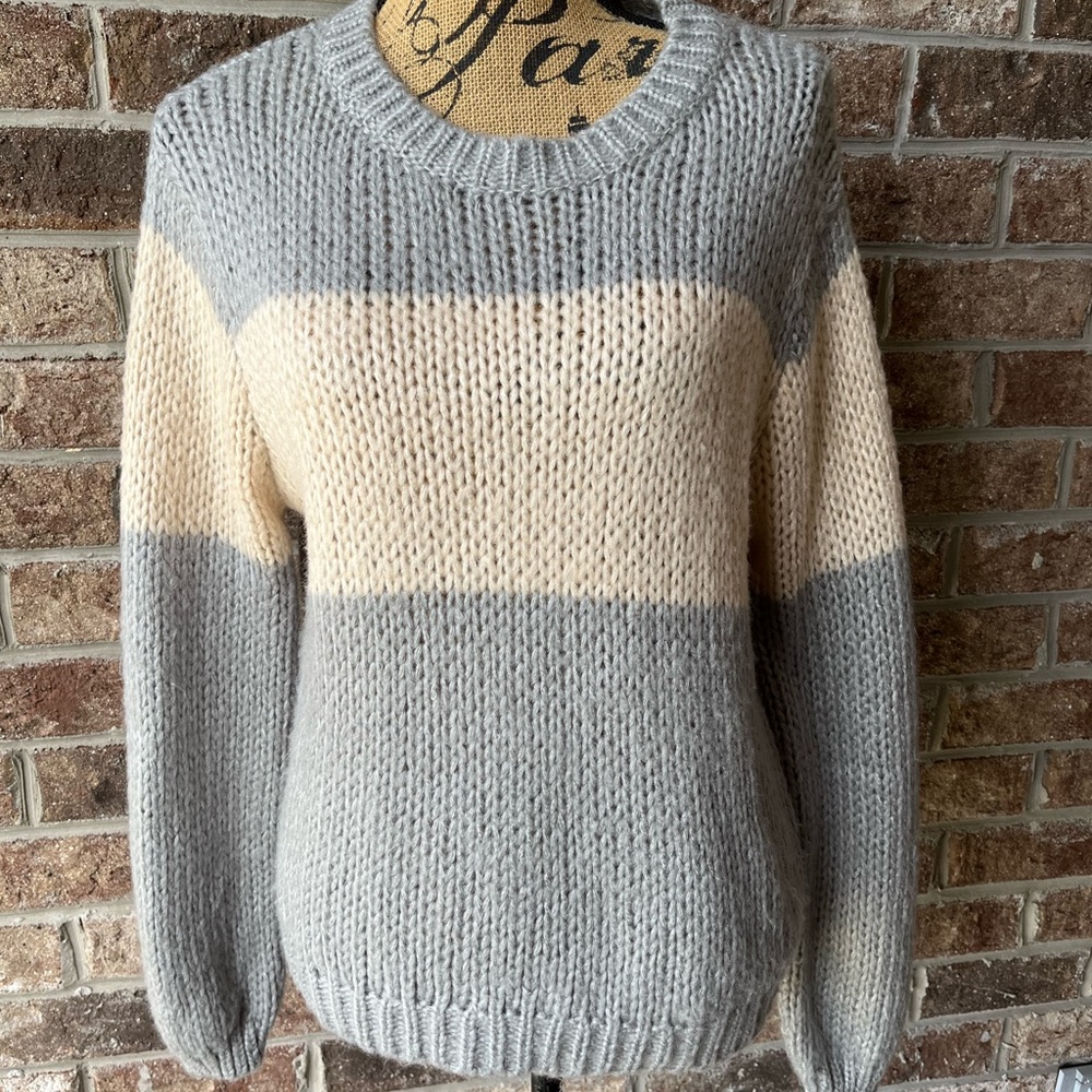 WHITEROOM & CACTUS COLOR BLOCK SWEATER
